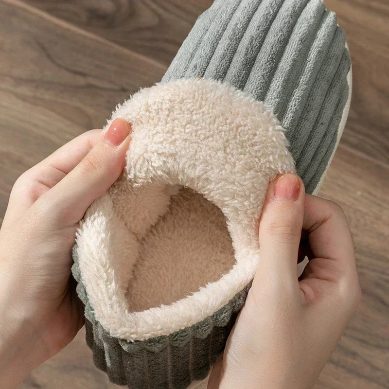 Fur Slippers For Women Men Winter Furry Fashion Warm Ankles Plush Cozy Slides For Home Indoor Soft Sole Cotton Shoes 241112