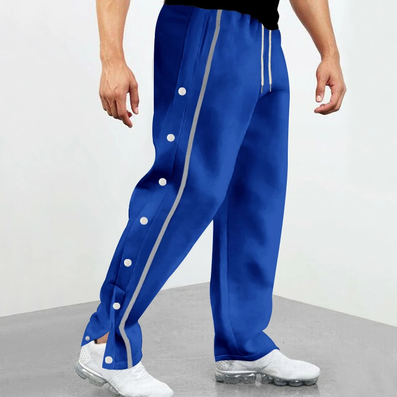 Spring and Autumn Jacquard Long Pants Single breasted Patchwork Loose Large Casual Versatile Sanitary 241111