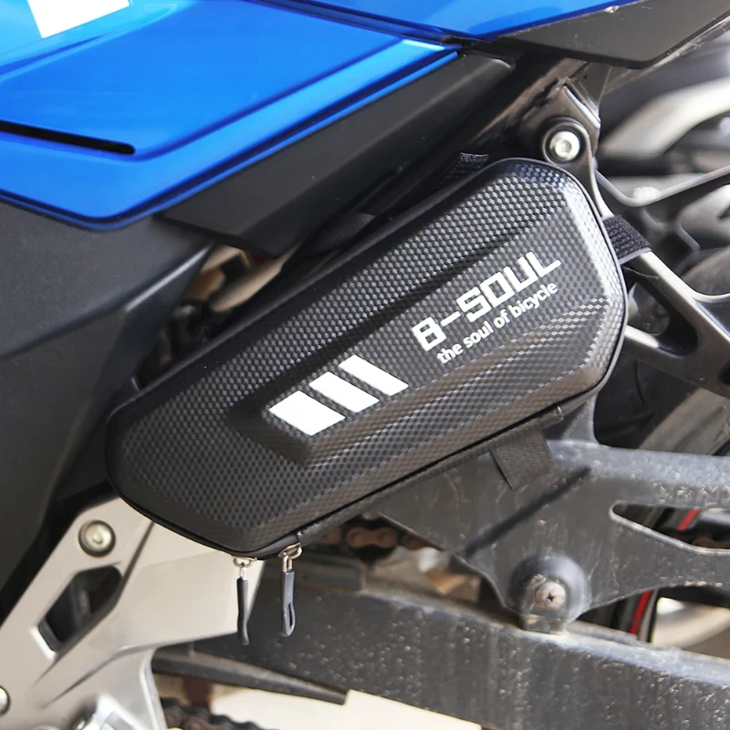 Side Bags Waterproof EVA Hard Shell Electric Hanging Mountain Bike Triangle Pouch Motorcycle Saddle Bag