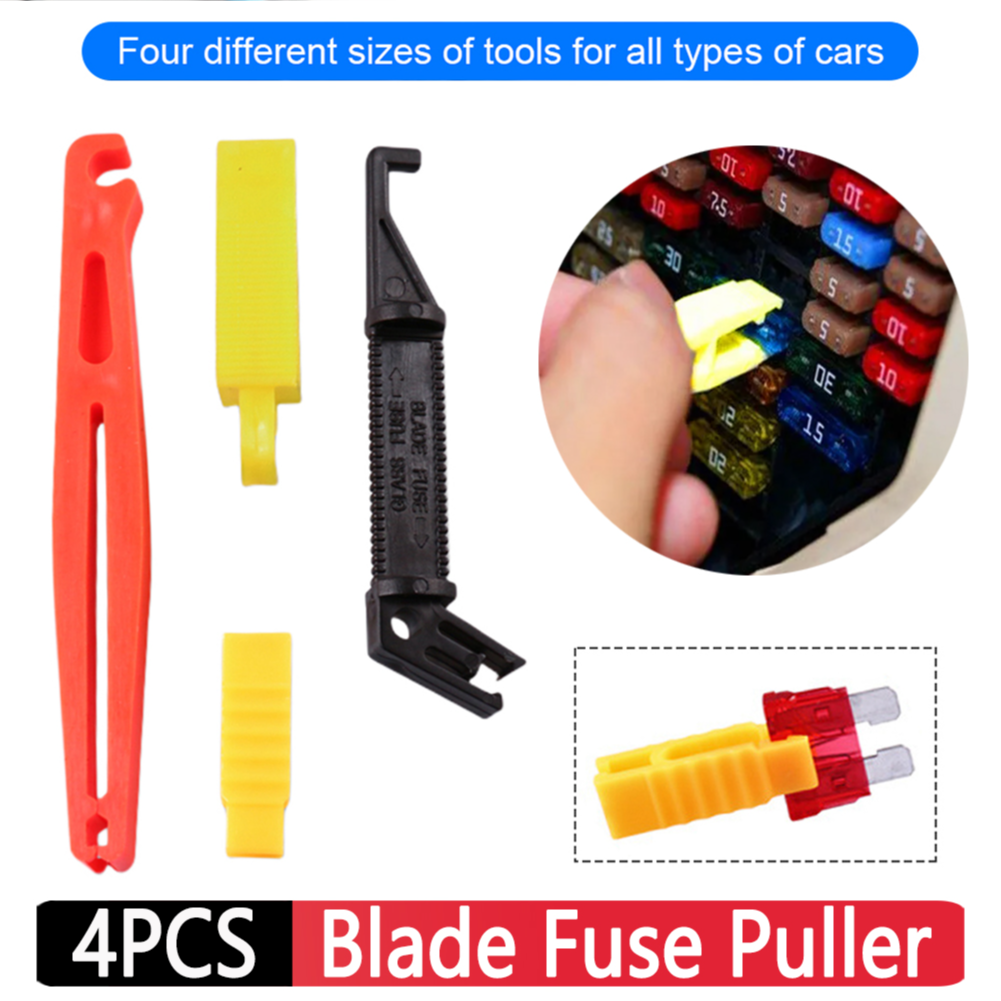 4Pcs Universal Puller Plier Extractor Removal Security Accessories Auto Van Blade for Car Fuse Holder