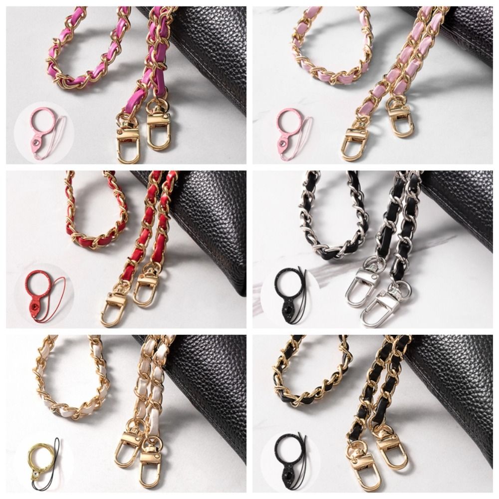 1Pc Anti Loss Metal Leather Crossbody Phone Strap Cellphone Hanging Rope Hanging Neck Phone Chain Mobile Phone Pendant