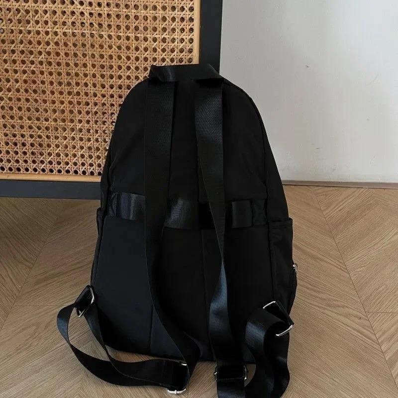 Y2k fully matched casual womens backpack retro fashion Korean travel bag street outfit simple backpack 241111