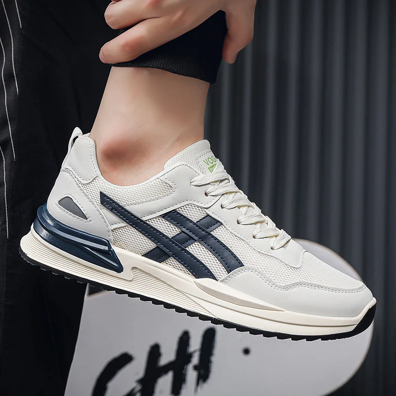 Trendy summer versatile men's sports shoes, comfortable and breathable sports walking shoes