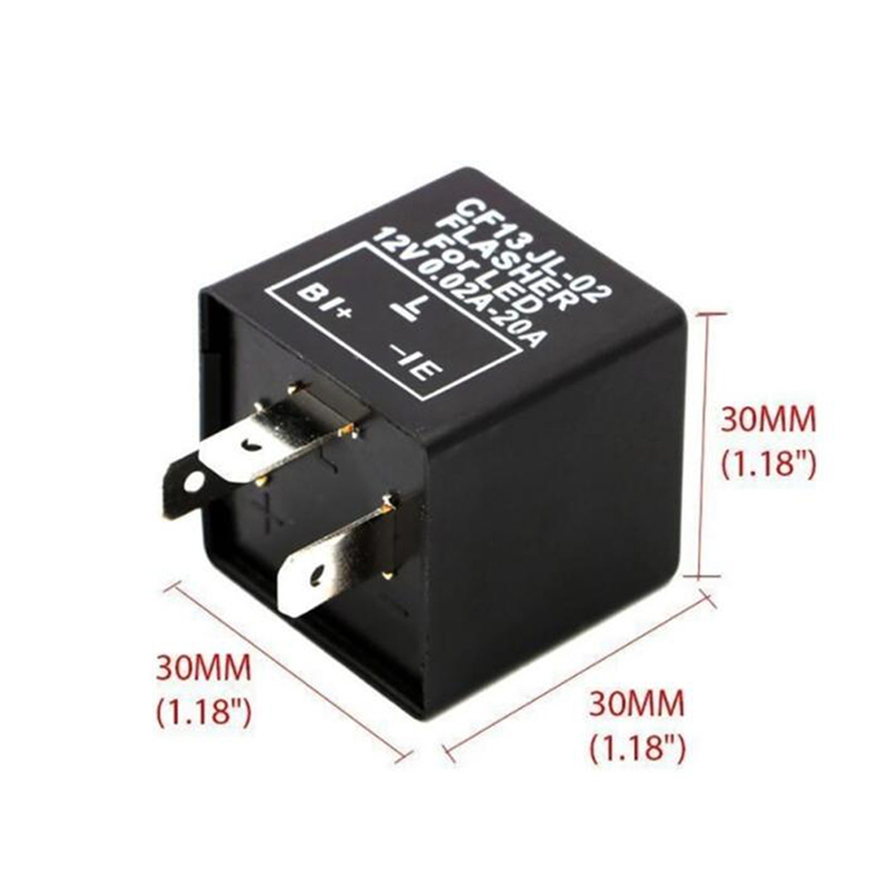 12V 3-Pins CF13/CF14 Adjustable Frequency LED Flasher Relay Motorcycle Turn Signal Indicator Motorbike Fix Blinker Indicator 6905d