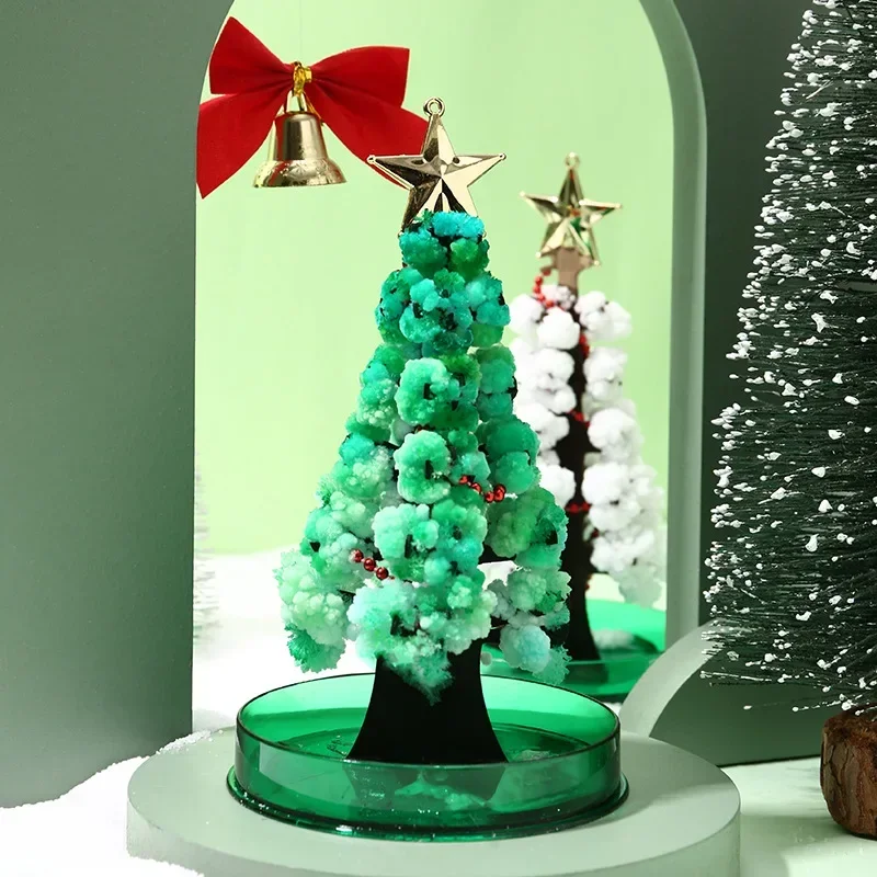 Magic Growing Christmas Tree DIY Fun Xmas Gift Toy for Adults Kids Home Festival Party Decor Props Mini 01e01