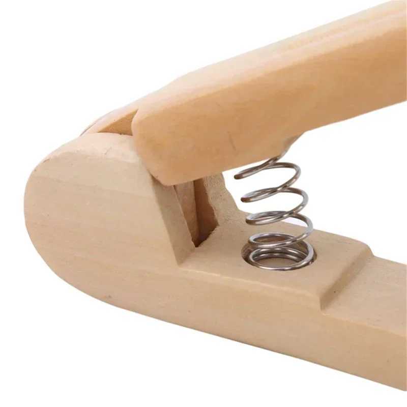 Professional straight hair comb double brush straight hair comb V-shaped hair brush wooden handle anti-static styling tool W241112