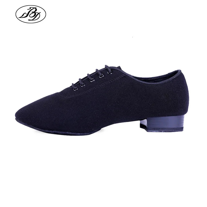Mens standard dance shoes BD309 ballroom shoes canvas nap split style practice competition mens modern dance shoes 241111