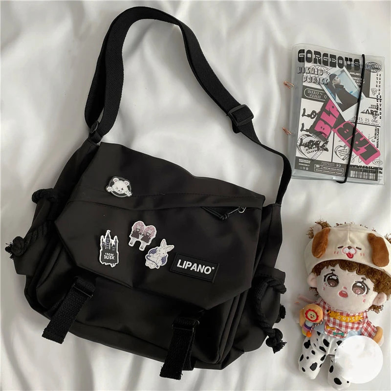Nylon Handbags Shoulder Bag Large Capacity Crossbody Bags for Teenager Girls Men Harajuku Messenger Student School 241111