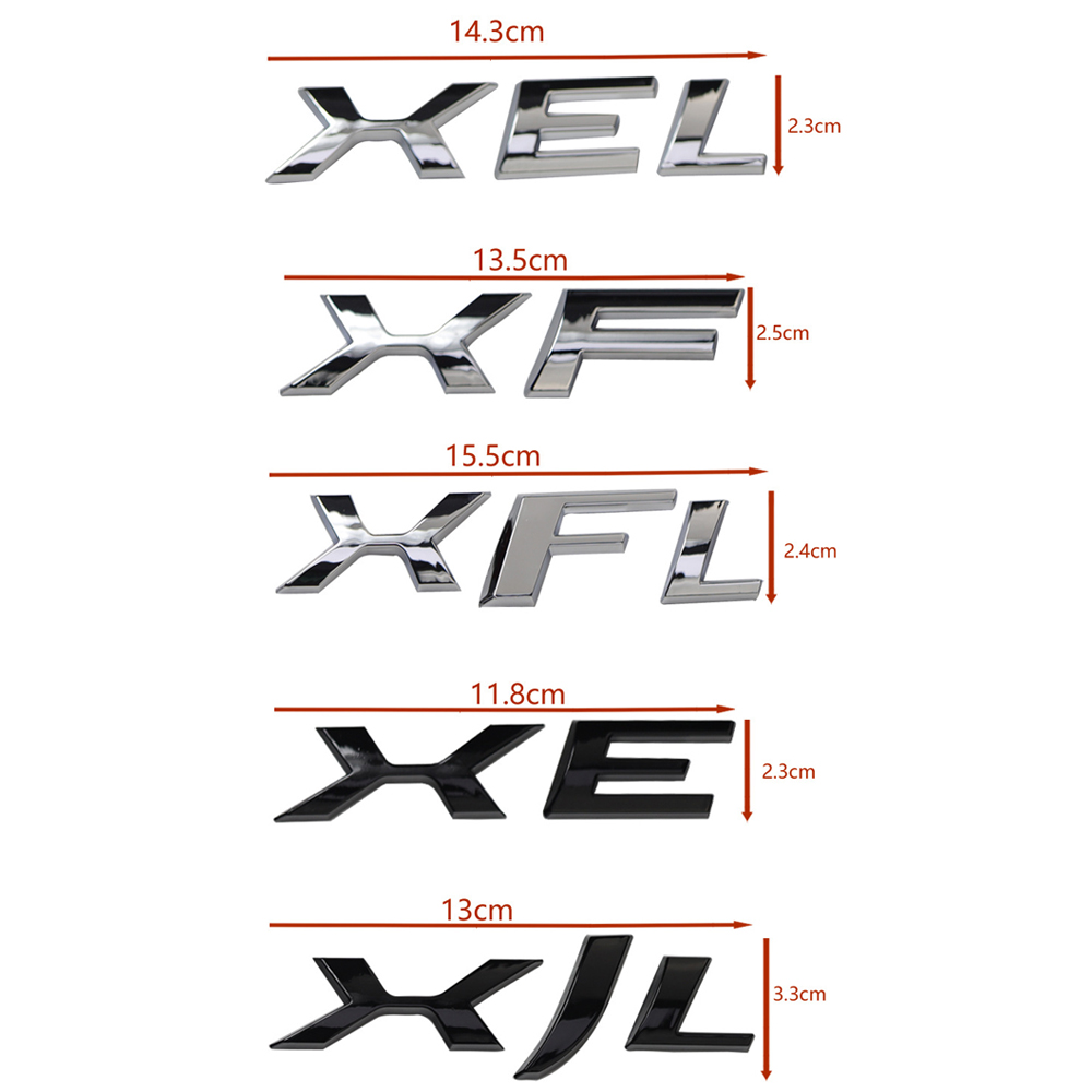 ABS For Jaguar XEL XFL XJL XE XF XJ XK8 XK XKR XFR FTYPESVR XType Car Emblem Sticker Badge Trunk Decal Exterior Decoration