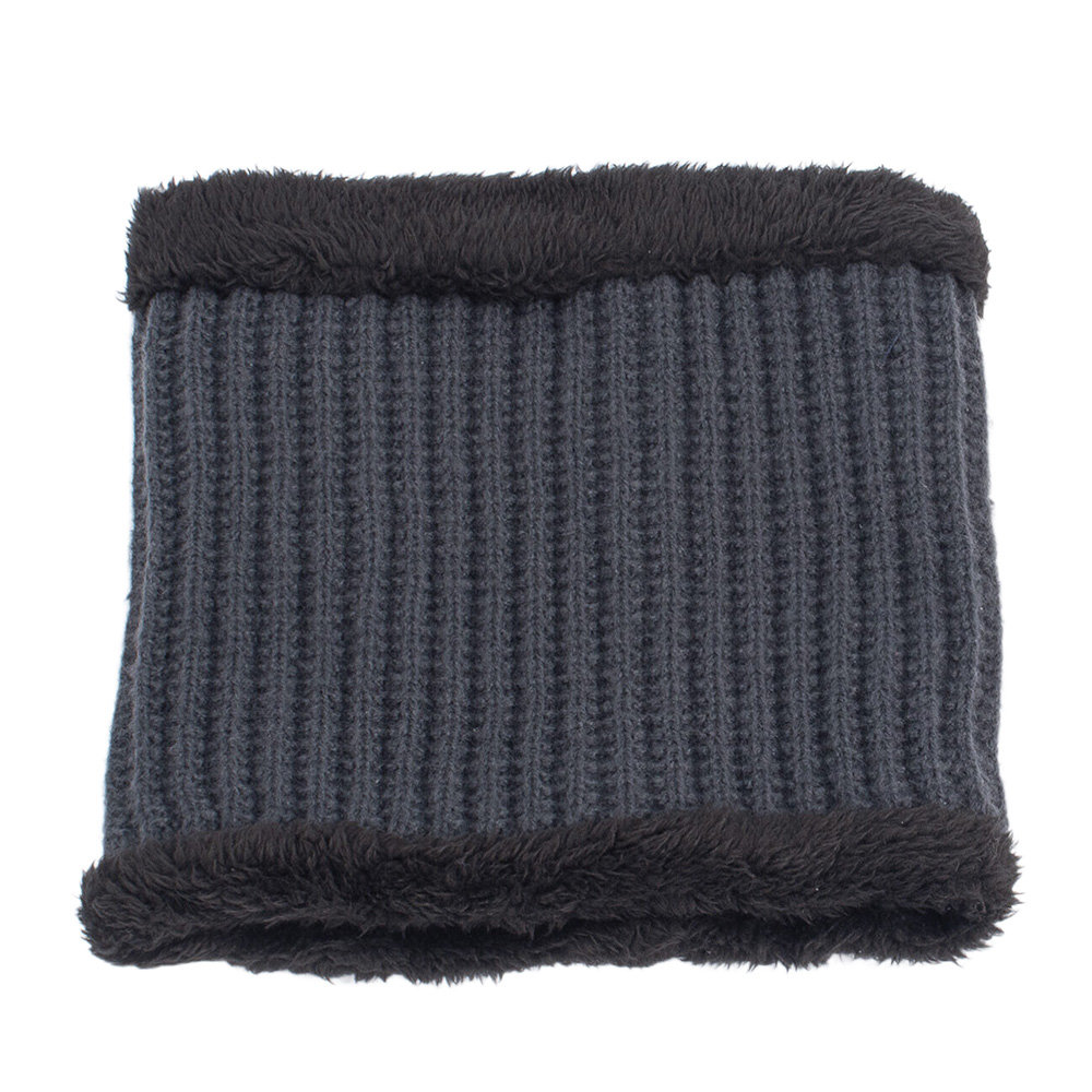 Men Winter Beanie Neck Warmer Set Plush Lined Hats Scarf Knit Snowflake Skullies Earflap Cap for Women Outdoor 4f2cd 5 7c698