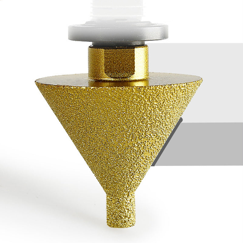 Diamond Beveling Chamfer Bit For Angle Grinders Ceramic Tile Stone Hole Opener Chamfering Tools Conical Umbrella Grinding Head