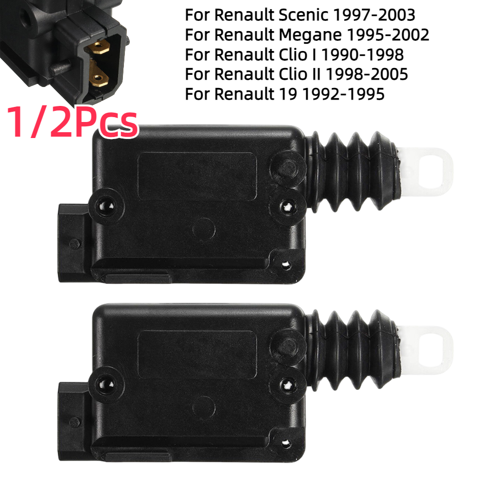 1/2Pcs 2 Pin Door Lock Auto Central Locking Motor Actuator for Renault Clio I II Megane Scenic 7702127213 7701039565