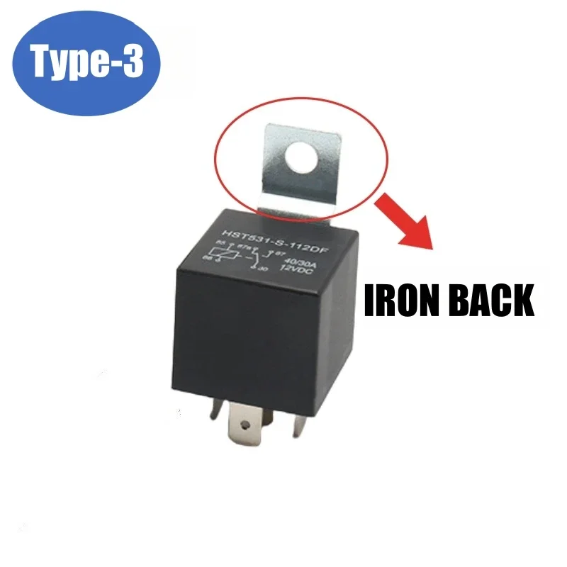 New Energy Vehicle Waterproof Automotive Normally Open 12V 4 Pin 40A/30A Relay