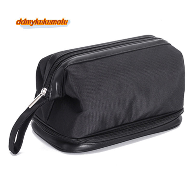 Men's business toiletries, travel portable handheld dry wet separation storage bag, double-layer nylon makeup bag for women #14 ddmykukumalu