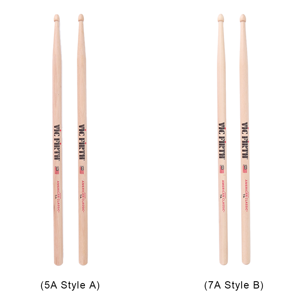Drumsticks Drum 5A/7A 18-2PCS Sticks Consistent Weight and Pitch Mallets American Hickory Drumsticks For Acoustic/Electronic Dru smile