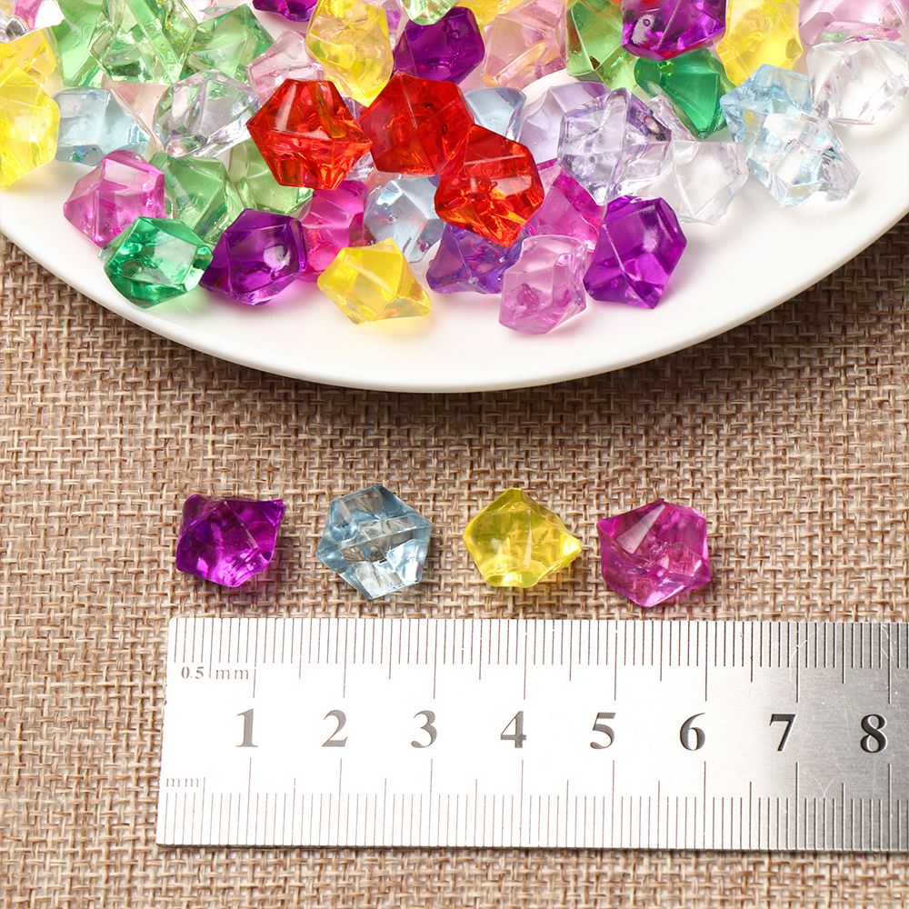 Cobblestones Colorful Wedding Ornament Aquarium Landscape Pebbles Vase Filler Artificial Stones Crystal Ice Cubes