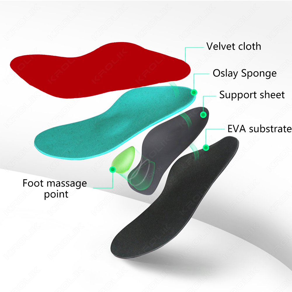 VTHRA Orthotic Arch Support Inserts Best Flat Feet Insoles EVA Orthopedic Sole for High Heel Plantar Fasciitis Men Woman Cushion