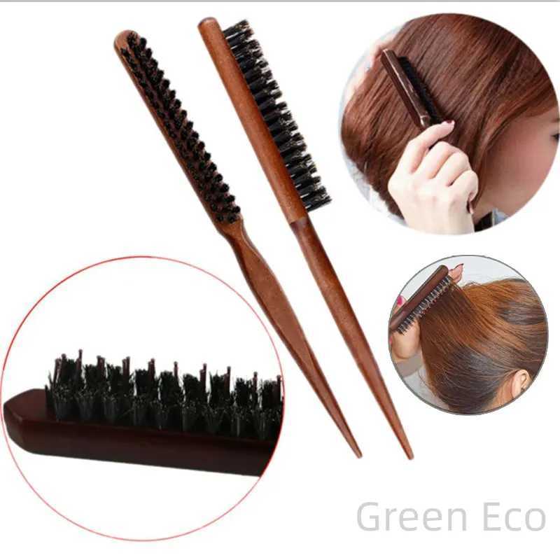 Hair styling tool set - slim line comb professional salon teasing brush W241112