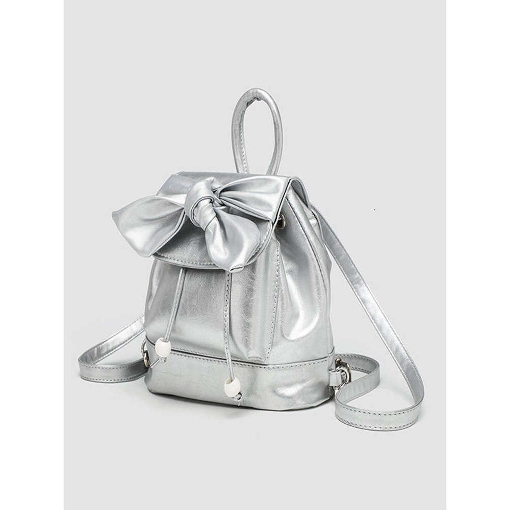 2024 New fashion new school travel small backpack niche design senior bow bag