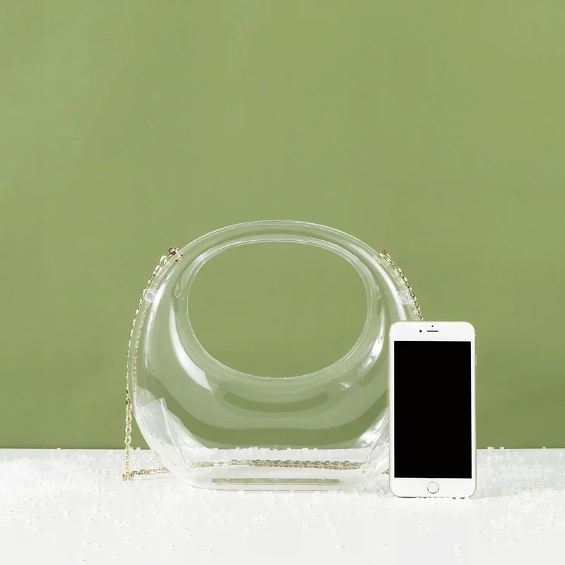 Acrylic Women Bags er Handbags High Quality Fashion Personality Handbag Dresses Suitcase Clear Beach Bag Bucket 241112