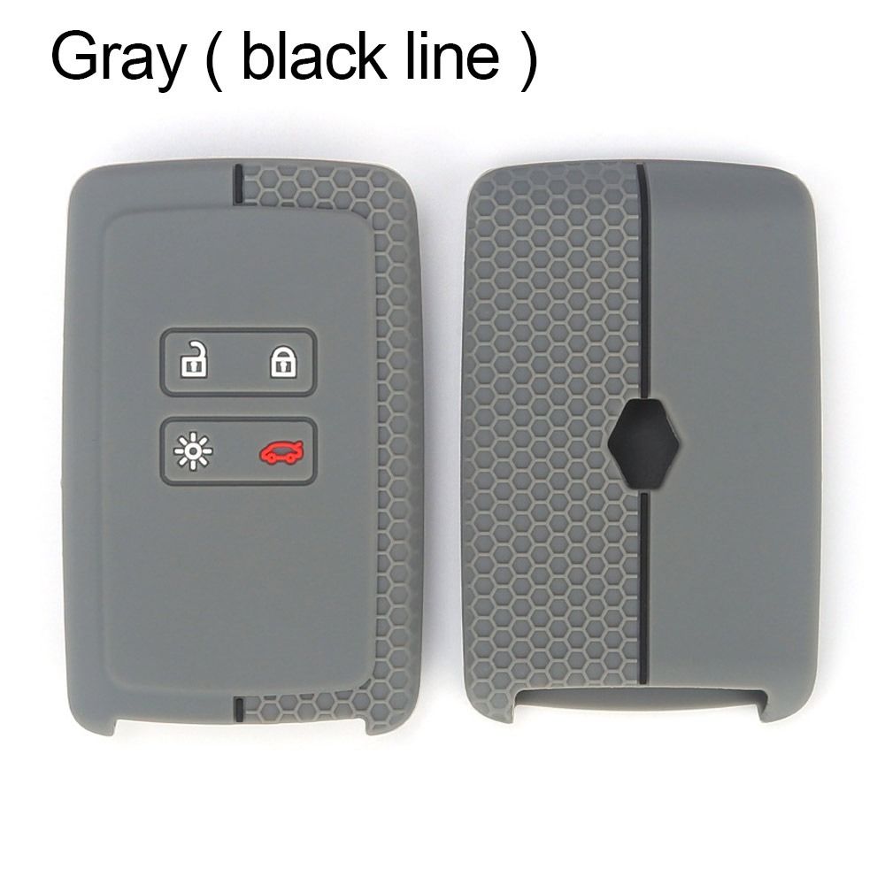 Silicone Car Key Case For Renault Captur Koleos Kadjar Zoe Arkana Espace Clio Megane Grand Scenic Sandero Dacia Duster Card 730f3 5