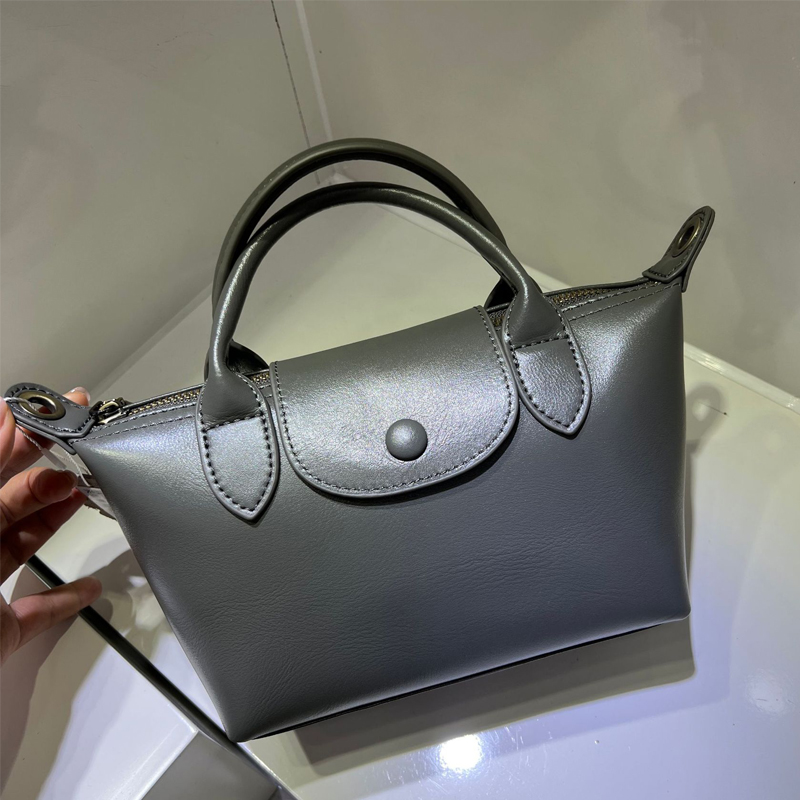 New 100% Genuine Leather Handbags For Office Women Many Pockets Shell Bags Hit Colors Tote Purse d6a4