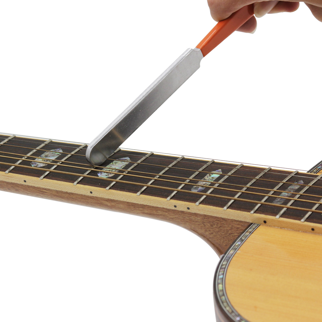 Guitar Fret Crowning Luthiers Tools File Leveling Tool Grinding Protectors Repair Part Set Acoustic Guitar Tool Accessories