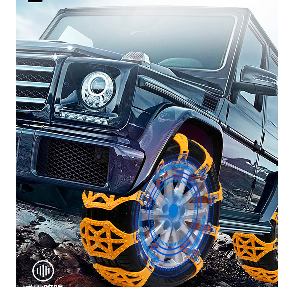 Cadenas seguridad antideslizantes coche, accesorio de TPU con doble hebilla, ideal para invierno