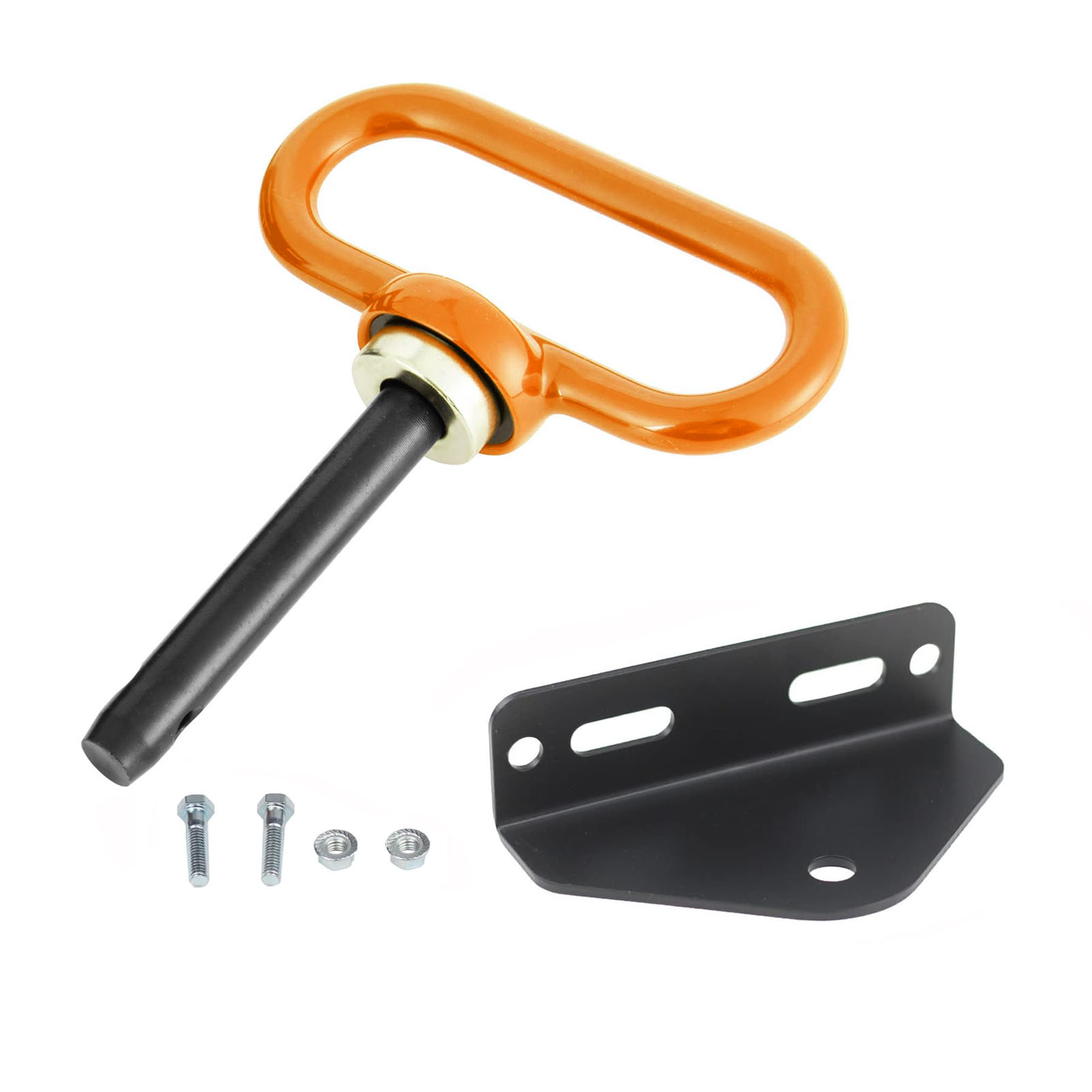 Universal Heavy Duty Magnetic Hitch Magnet Trailer Gate Pin for Mowers, Lawn Tractors with 2 Bolts -1/2'' R-Clip