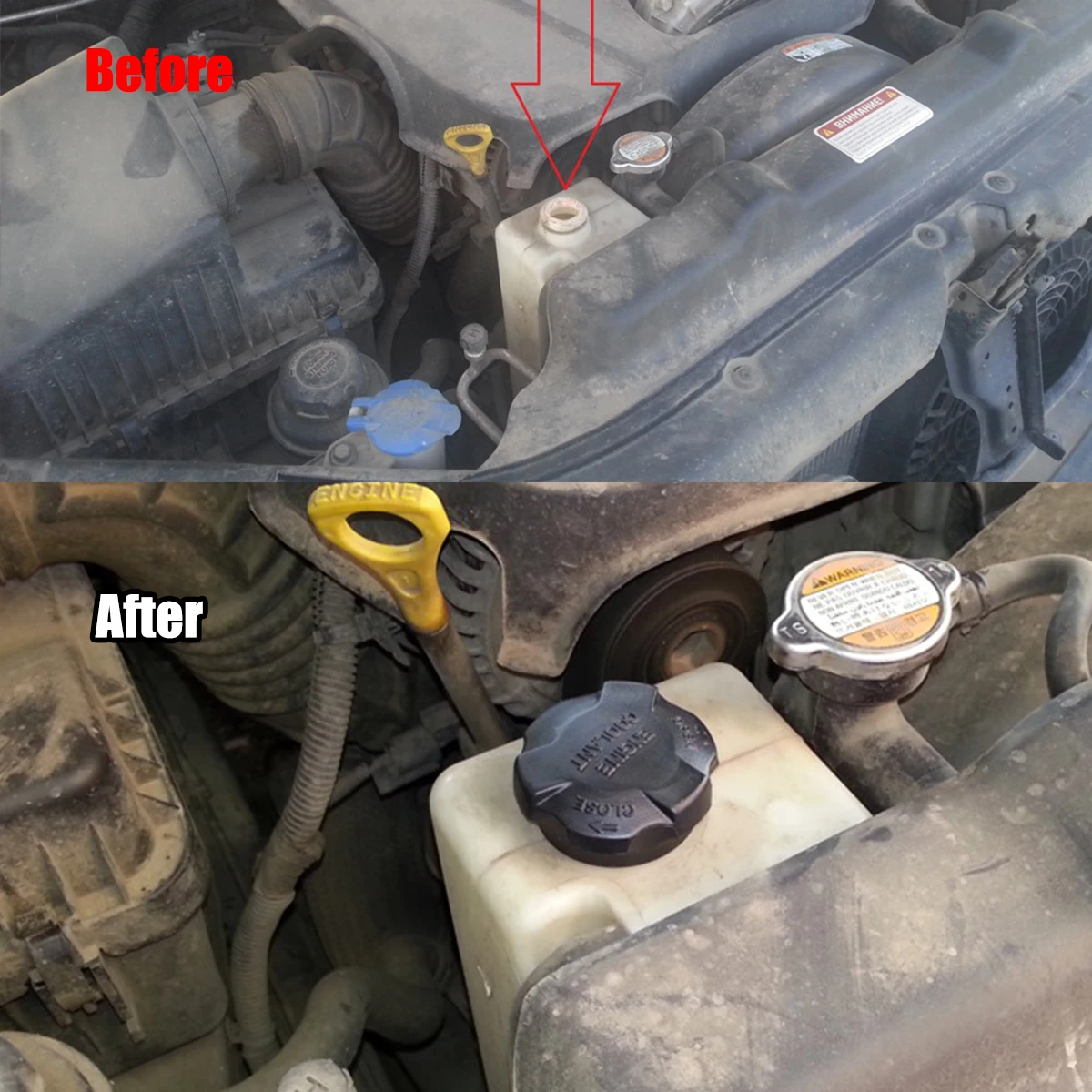 Reservoir Cap For Hyundai H1 H-1 Cargo 2008-2011 Engine Coolant Radiator Cover Antifreeze Sub Kettle Lid Plug 25441-26100 Parts