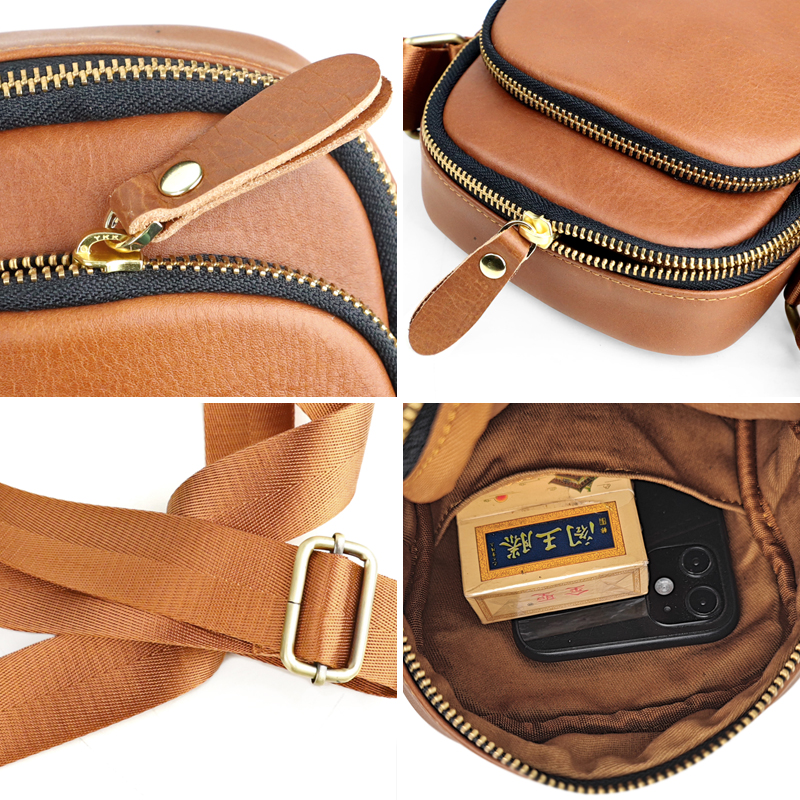 Genuine Leather Men's Shoulder Bag Large Capacity Messenger Sling Bags Casual Small Mini Male Crossbody Bags Handbag 0fa80