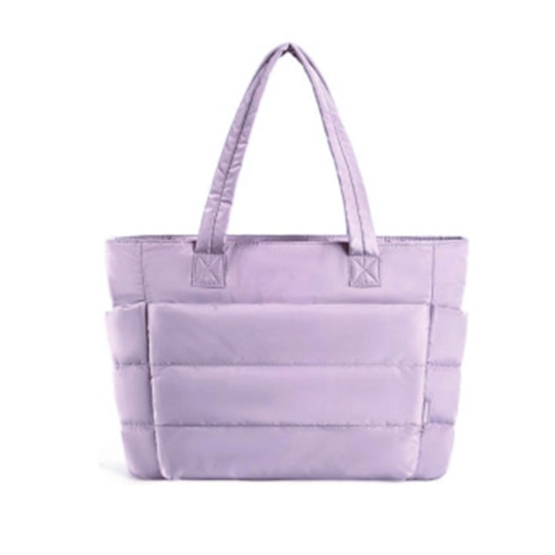 Tote Bag for Women Lightweight Puffy Tote Bag with Compartments Quilted Shoulder Bag Handbag for Travel Work Lady Shoulder Large Capacity Bag Designer