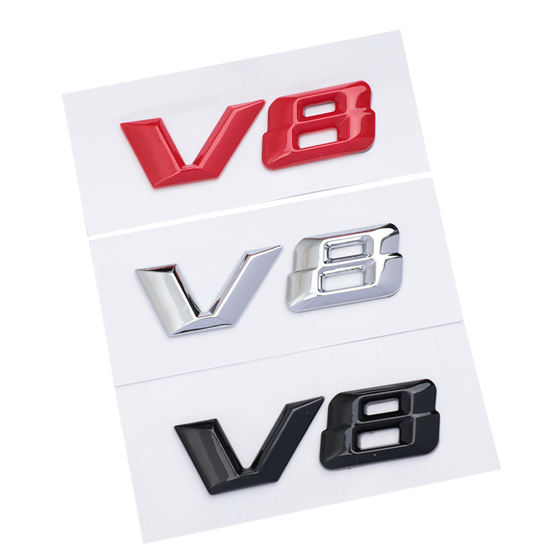 3D ABS Chrome Letters Car Fender Badge Sticker V12 V8 Emblem For Mercedes Maybach S600 W222 S500 W140 CL600 M275 CLS63