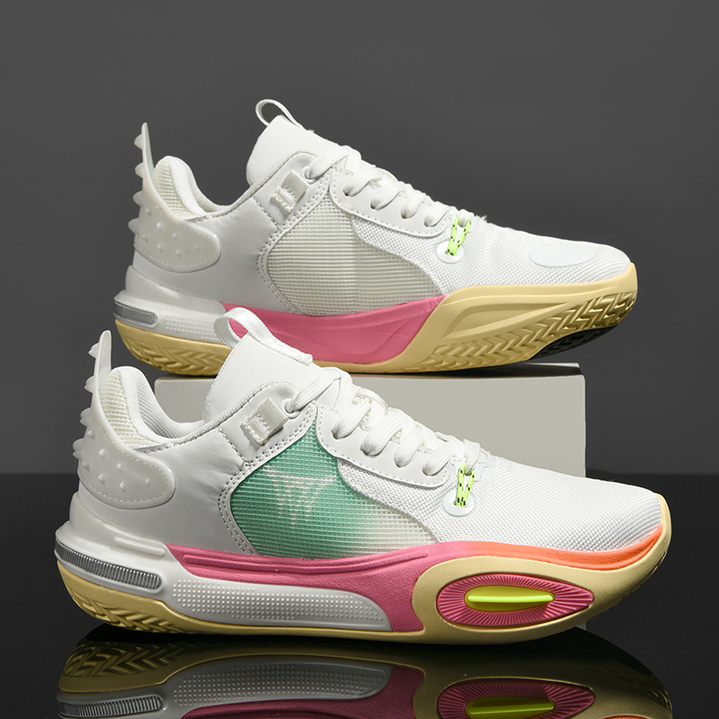 Men's Basketball Shoes Breathable Cushioning Non-Slip Wearable Sports Shoes Gym Training Athletic Basketball Sneakers for Women