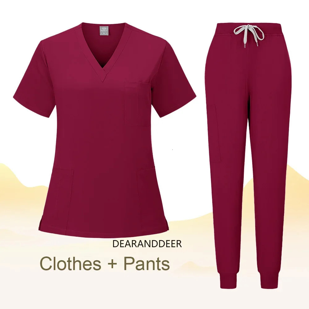 Doctors clinical uniform for women dental clinic jogger pants gown pet hospital set spa workwear nurse accessories 241112