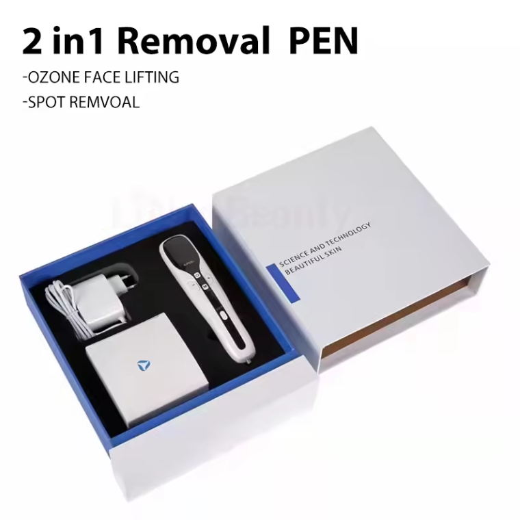 Wrinkle remover plazmapen machine 2 in 1 fibroblast ozone plasma mole removal pen