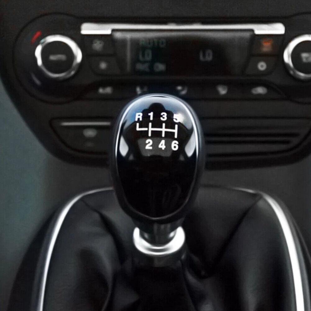 Speed Gear Shift Knob for FORD eo For S Max C Focus Kuga Leather Shifter Lever Arm Headball Car Accessories 5