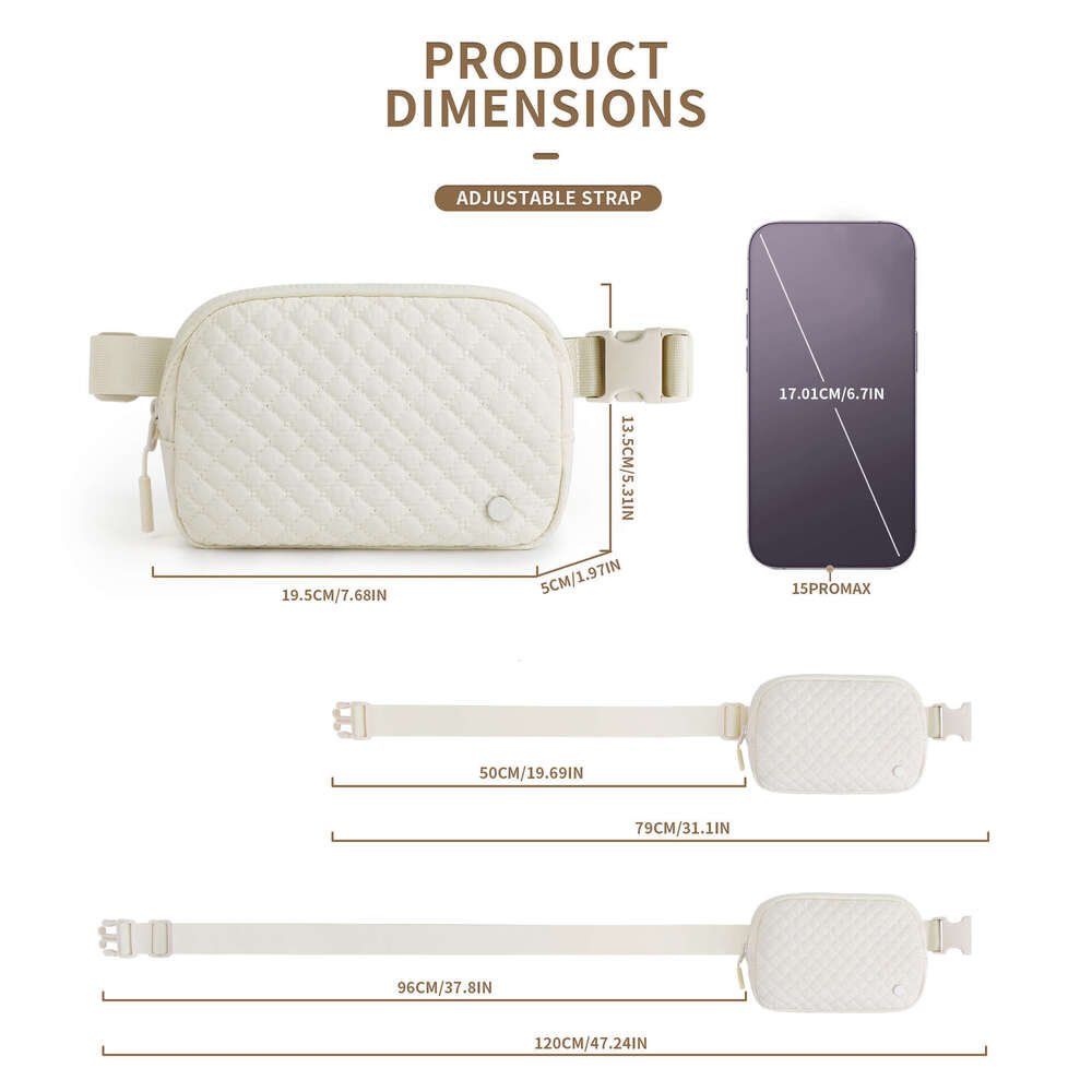 Quilted bag Fanny pack nylon waterproof chest cover outdoor sports running