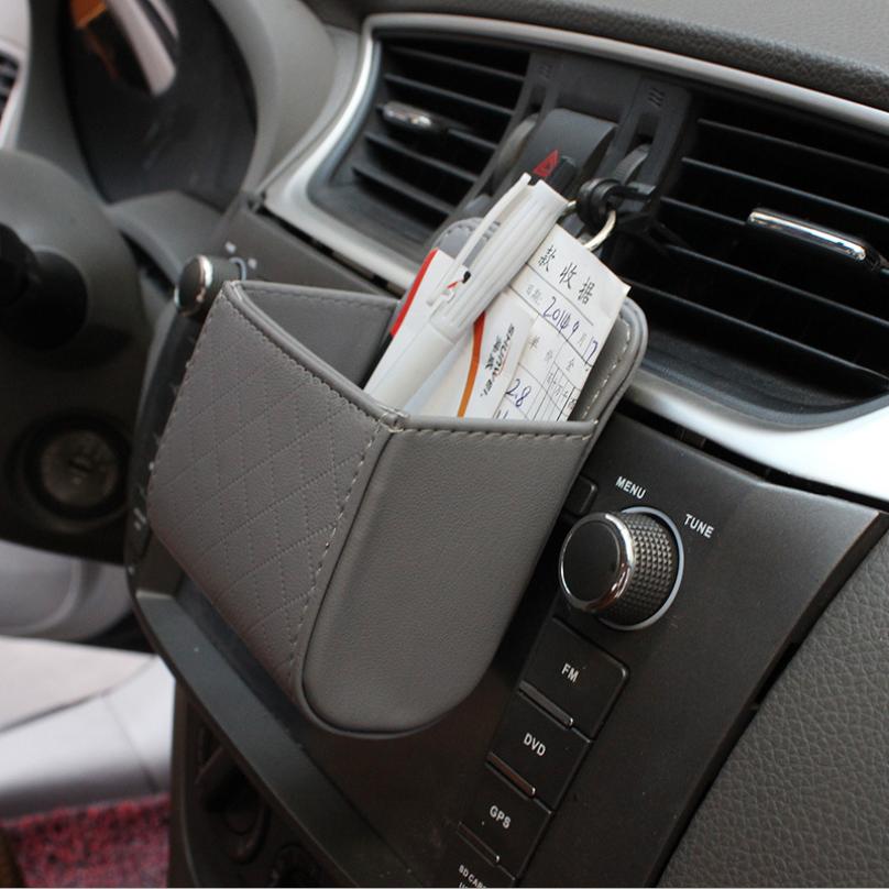 BROSHOO Car Styling Universal Car Outlet Universal Ceel Phone Card Sundries Holder Case Box Nets Car Air Vent For Iphone 1e132