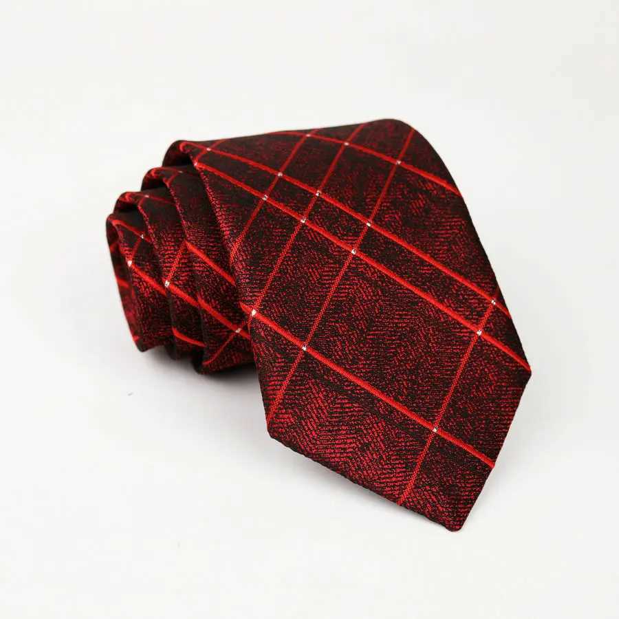 8cm Classic Mens Tie Blue Plaid Striped Neck Tie Paisley Floral Neckties Daily Wear Cravat Wedding Party GiftX241111