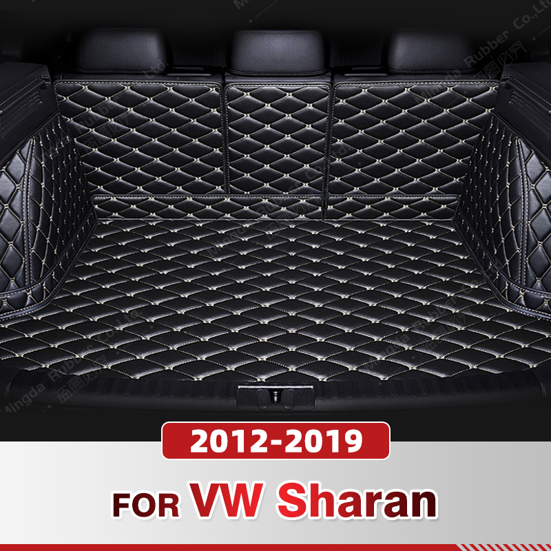 Full Coverage Trunk Mat For VW Sharan 7-Seat 2012-2019 18 17 16 15 14 13 Car Cover Pad Interior Protector Accessories 89bdd