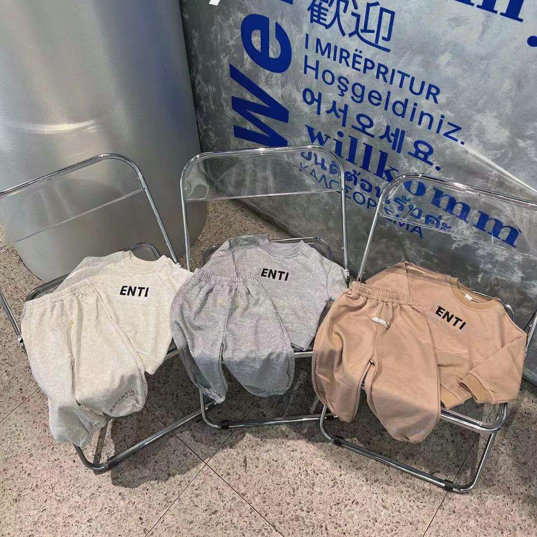 Kid Hoodie Sweatshirts Sets Clothing Baby Designer Clothes Fashion Loose Essentail hoodie Kids Tracksuit Suit 80-140CM