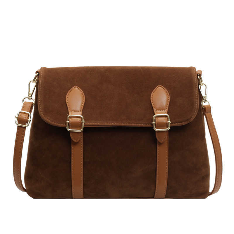 Matte Handbag Autumn And Winter New Korean Version Backpack Large Capacity Single Shoulder Crossbody Messenger Bag