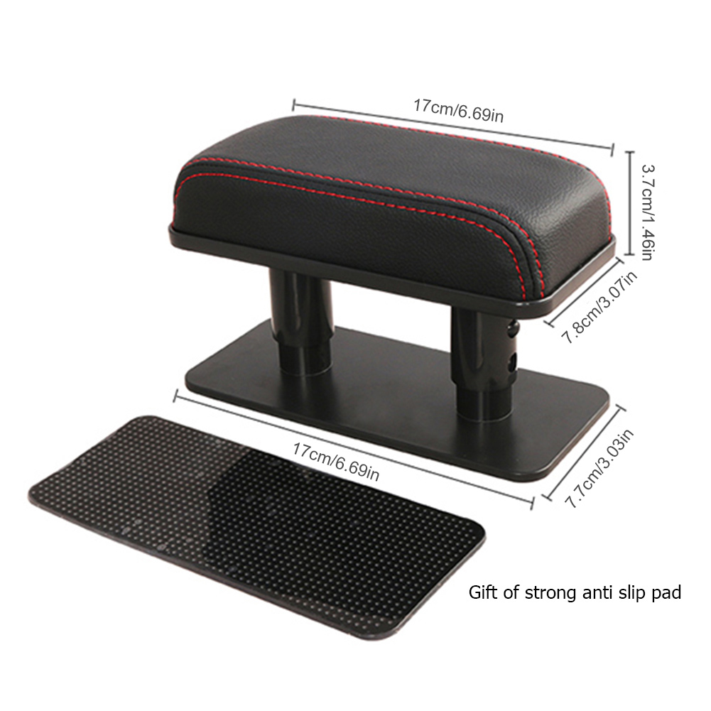 Universal Car Armrest Box Adjustable Height Armrests Pad Auto Rest Extender Driver Arm Elbow Support Supplies