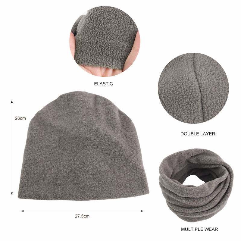 Autumn Winter Warm Beanies Baggy Elastic Fleece Bonnet Tube Turban Women Men Unisex Headscarf Cap Waterproof Ski Outdoor Hat