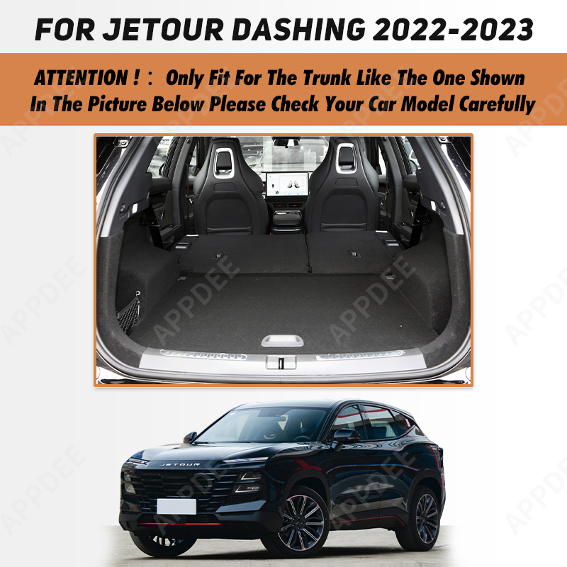 Auto Full Coverage Trunk Mat For Jetour Dashing 2022-2023 Anti-Dirty Car Boot Cover Pad Interior Protector Accessories fb458