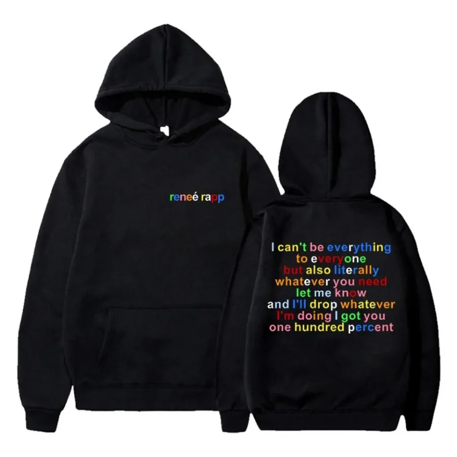 Renee Rapp Everything To Everyone Merch Oversized Women/Men Hoodie Sweatshirt Streetwear Hip Hop Pullover Hooded Jacket Outwear