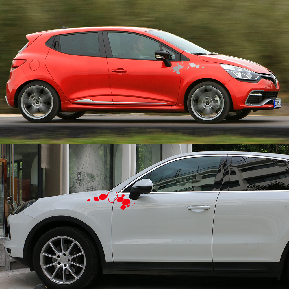 4PCS Car Body Stickers For Renault Clio 1 2 3 4 5 IV RS V Style Graphics Vinyl PVC Decor Decals Auto External Tuning Accessories