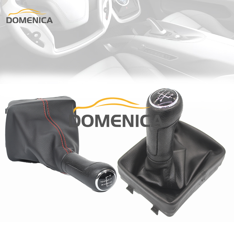 New 5 Speed For VW Polo 9N 9N2 (2002-2009) Car Styling Manual Gear Shift Knob Lever Gaiter Leather Boot Cover Case dfe32