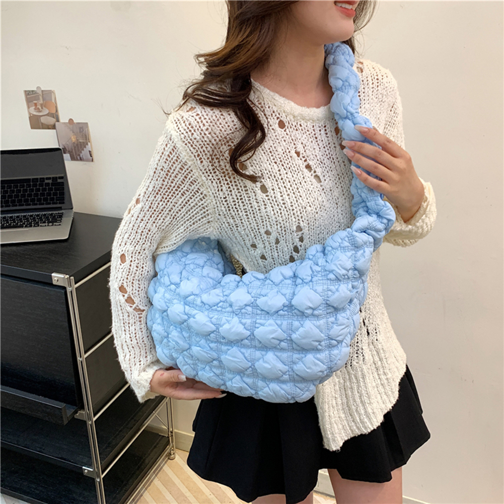 Quilted Padded Crossbody Bag for Women Pleated Bubbles Cloud Shoulder Bags Large Tote Bucket Designer Hobos Bag Shopping Handbag
